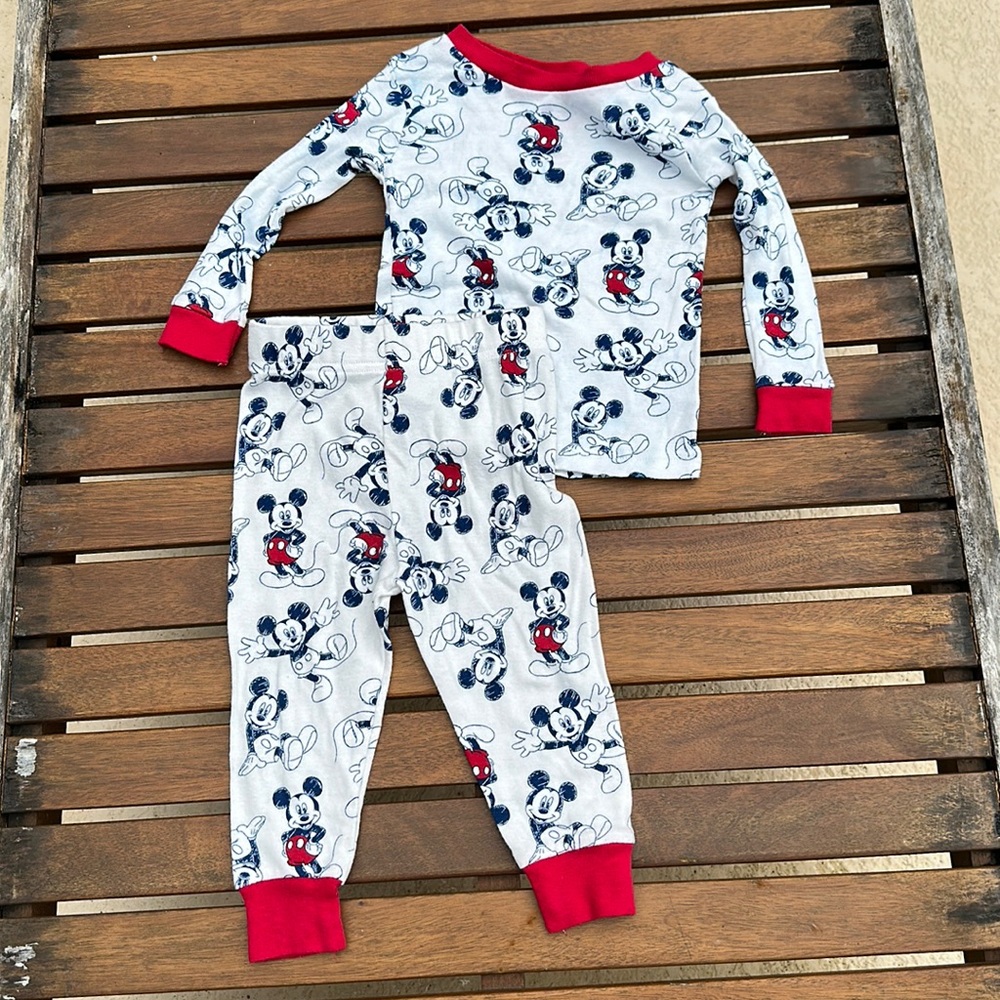 Mickey mouse pajamas set 18 months 100% cotton